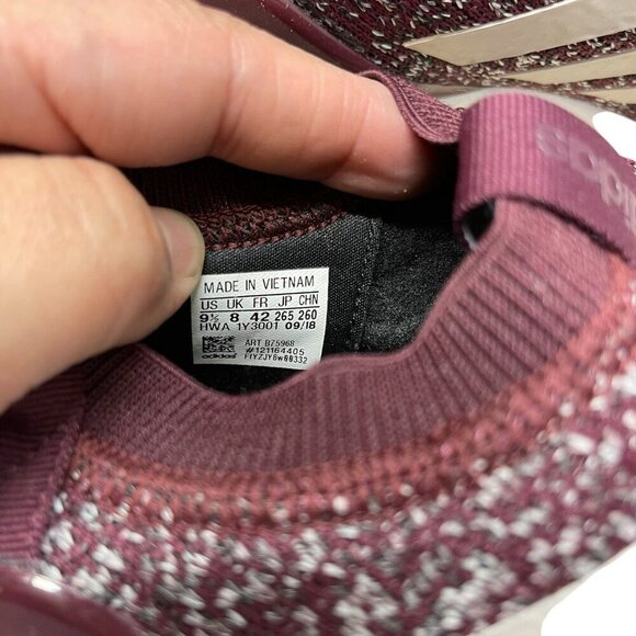 Adidas Ultimafusion B75968 Running Shoes Maroon Size 9.5 Cloudfoam - Picture 4 of 7